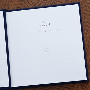Baby's First Book - Navy by Rag & Bone Bindery
