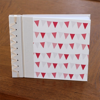 baby's first book - pink bunting by rag & bone bindery