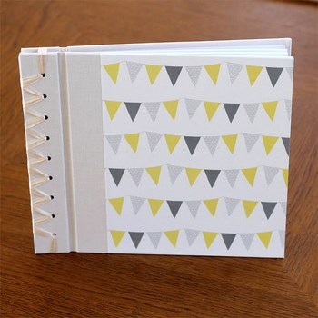 baby's first book - yellow bunting by rag & bone bindery