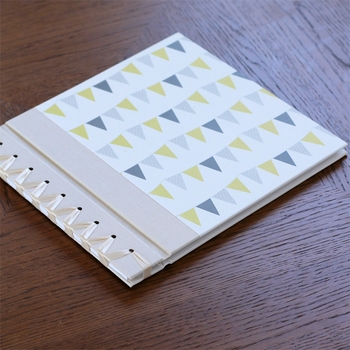 baby's first book - yellow bunting by rag & bone bindery