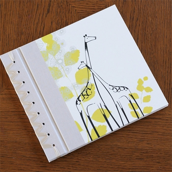 baby's first book - yellow giraffe by rag & bone bindery