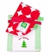 baby's first christmas bib burp set