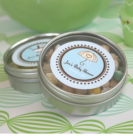 Baby Shower Favor Round Labels 2.25" (Set of 24)