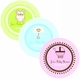 baby shower favor round labels 2.25" (set of 24)