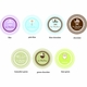 baby shower favor round labels 2.25" (set of 24)