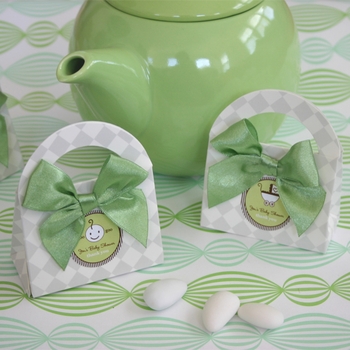 baby shower round favor labels and tags 1.4"