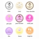baby shower round favor labels and tags 1.4"
