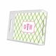 bamboo green & raspberry lucite tray - small