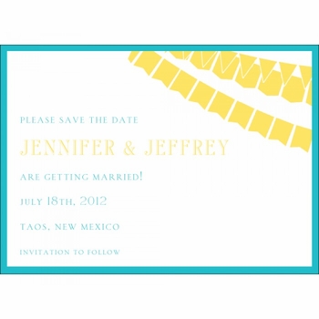 Banner Party Rehearsal Dinner Invitation
