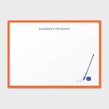 Barrett Hockey Personalized Kids Stationery