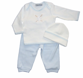 Baseball Layette Set, 3 Piece