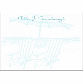 Beach Chairs Enclosure Card