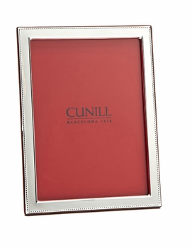 beaded 1/2 inch sterling border frame <br>(can be engraved)