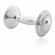 Beaded Sterling Silver Baby Barbell Rattle