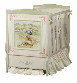 beatrix potter enchanted forest french panel crib by art for kids