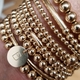 Beautycounter B logo beaded bracelet - 14k filled