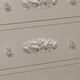 Bella Rosa Six Drawer Dresser with Cabinet