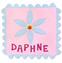 belle fleur personalized fleece blanket