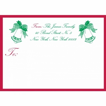bells large mailing stickers