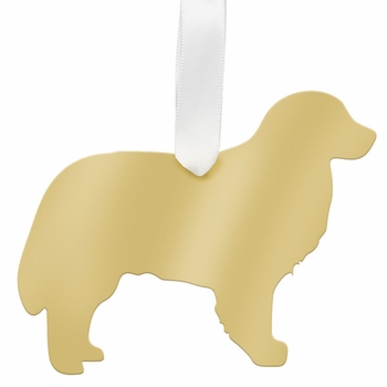 Bernese Mountain Dog Christmas Ornament - Silver