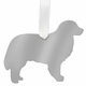 Bernese Mountain Dog Christmas Ornament - Silver