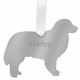 Bernese Mountain Dog Christmas Ornament - Silver