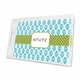 beti teal lucite tray - large