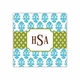 beti teal square paper coaster<br>set of 50