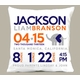 birth announcement new baby mod elephant pillow