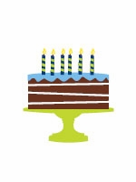 birthday cake blue
