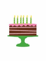 birthday cake pink