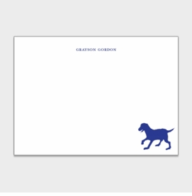 Black Lab Personalized Kids Stationery