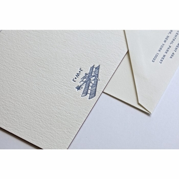 Black Plane Baby Stationery