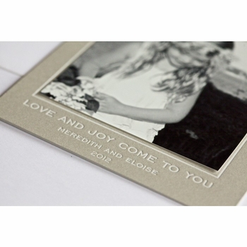 black & white holiday card