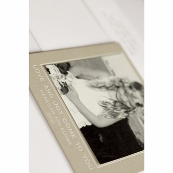 black & white holiday card