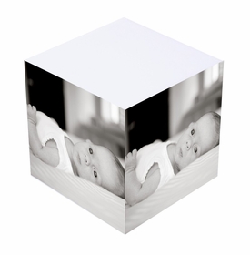 Black & White Photo Sticky Note Cube