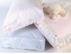 blauen baby pillowcase