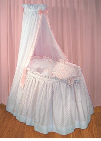 Blauen Jolie Hearts Bassinet