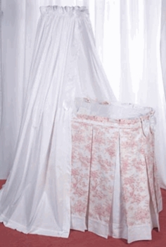 Blauen Toile Bassinet with Canopy