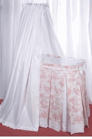 Blauen Toile Bassinet with Canopy