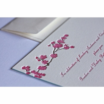 blossom engagement party card