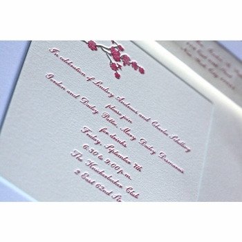 blossom engagement party card
