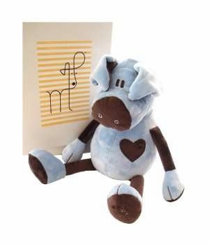 Blue and Chocolate Pig by Moncalin