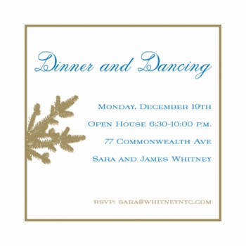 Blue Boughs Invitation Cards