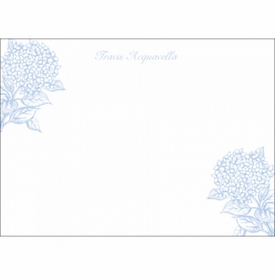 Blue Hydrangea Social Stationery