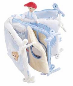 blue mini bed bumper book by kaloo