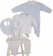 Kissy Kissy Blue Moon and Star Layette Set