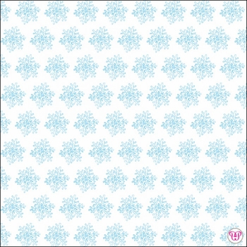 Blue Snowflakes 2 Holiday Cards