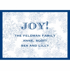 Blue Snowflakes Holiday Gift Enclosures