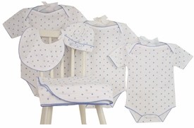 Blue Star Layette Set, 6 Piece
